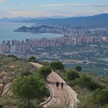 Manhattan like Benidorm seen from the summit of 435 meters high Alt del Governador